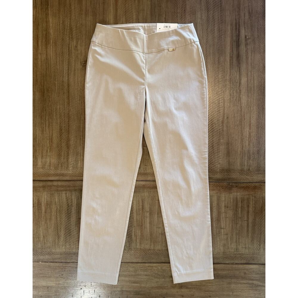 NWT I.N.C. INTERNATIONAL CONCEPTS Mid Rise Tummy Control Beige Skinny Pants 4S - Picture 16 of 16